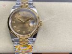 ARF Rolex Datejust 36mm Dandong 3235 Movement 72h Yellow Gold Face TT YG Jubilee Band Watch